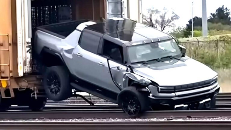 Thieves Drove Two New Hummer EVs Off A Train, You Can Guess The Rest