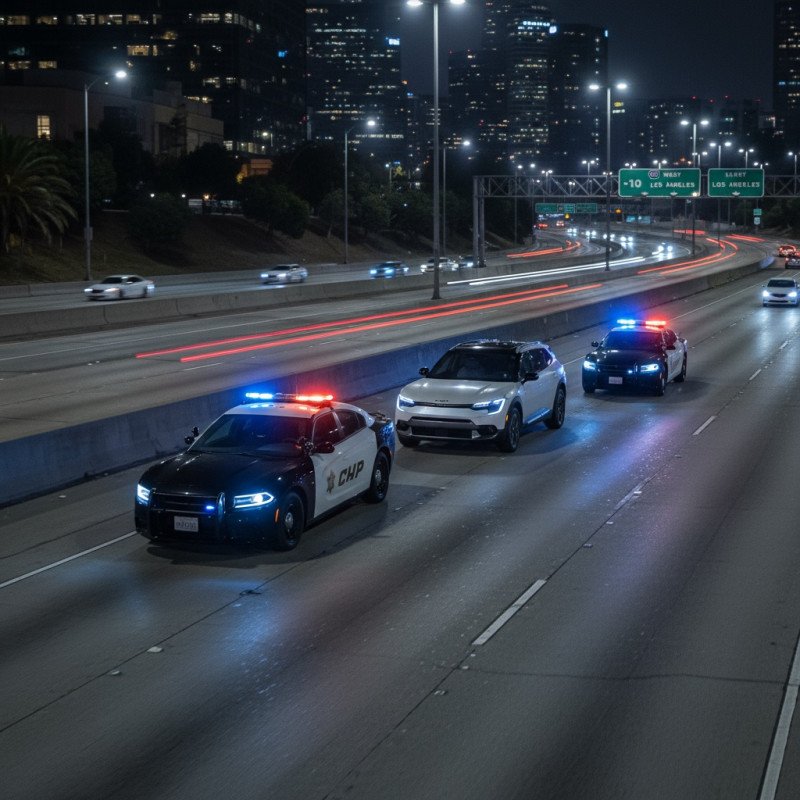 Kia EV9 Driver Found Asleep on California Freeway as Car Drove Itself