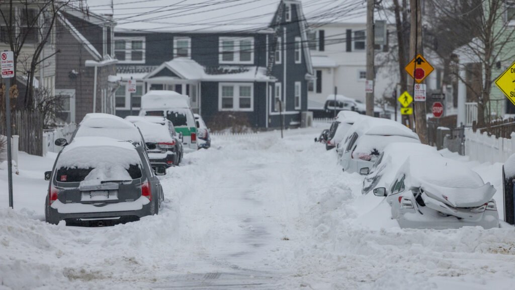 Boston Residents Use Trash Cans, Tables, Chairs To Save Hard-Earned Parking Spaces After Snowstorm
