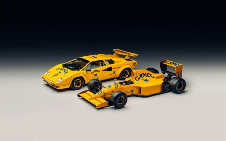 This Lamborghini Countach Comes with a Matching Lotus F1 Car