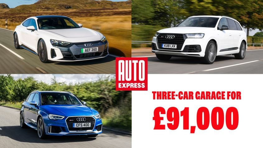 Three-car garage: hot Audi RS 3, SQ7 and e-tron GT for £91,000
