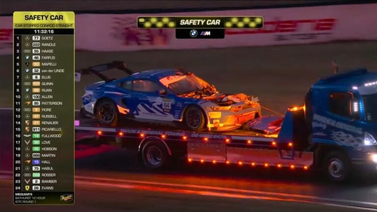 Ford Mustang GT3 Wrecked at 155 MPH After Sudden Kangaroo Strike