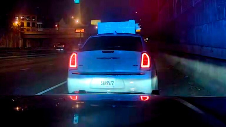 Chrysler 300 Dusts Two Georgia State Patrol Mustangs