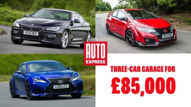 Three-car garage: Used BMW 6 Series, Lexus RC F and Honda Civic Type R for under £85,000
