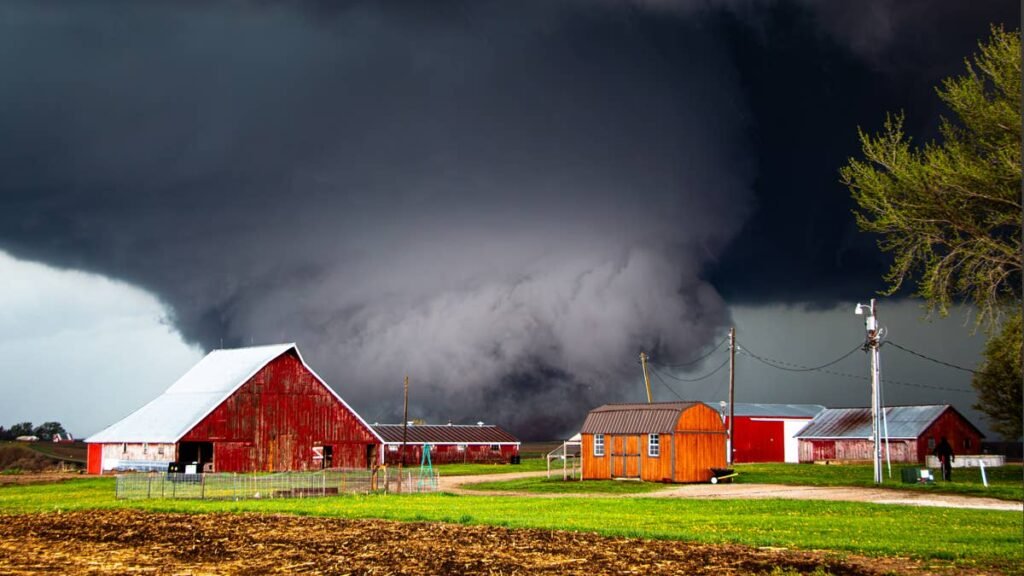Severe Storms Threaten the Midwest: Tornadoes and Large Hail Expected