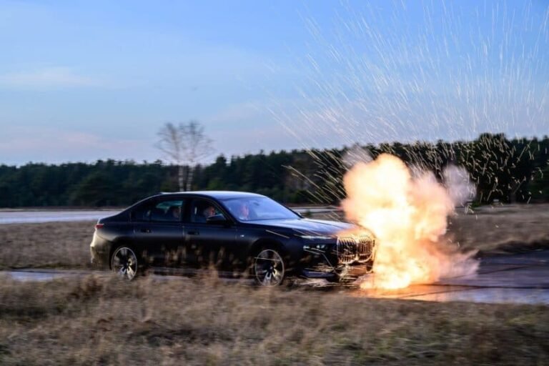 The armored BMW King Charles flew in for his US visit