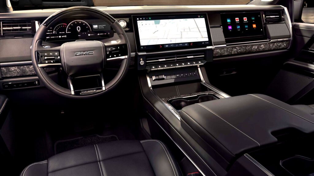 GMC’s Priciest 2027 Sierra Packs Over 60 Inches Of Screens