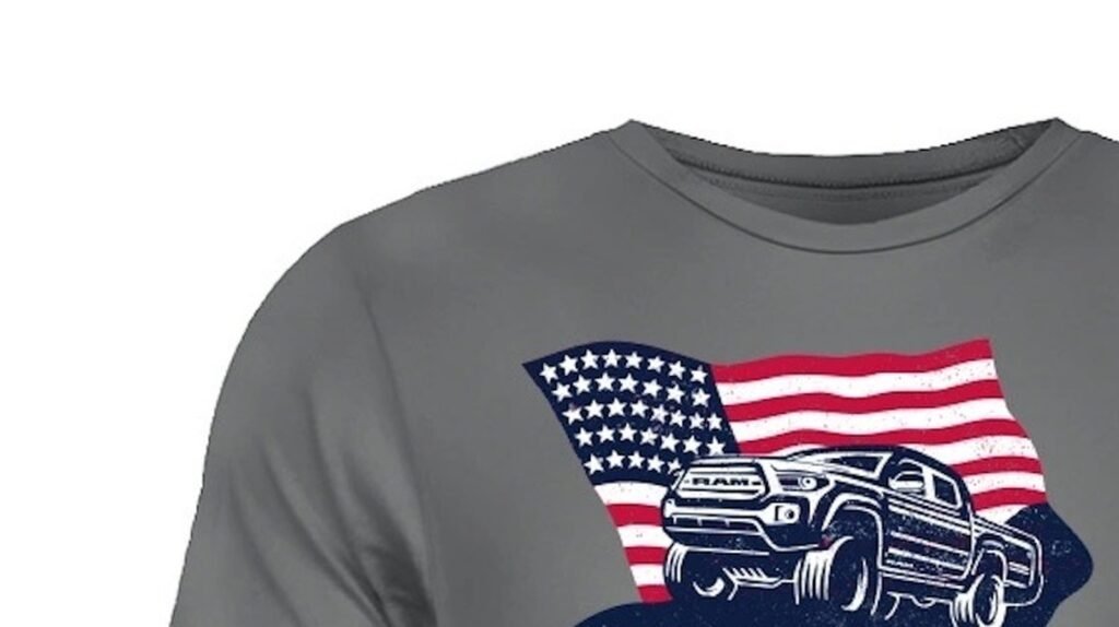 Ram's New Midsize Pickup Is A Toyota Tacoma According To Its Own AI Slop T-Shirt Design