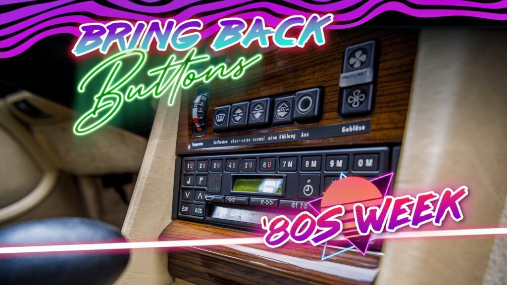 1980s Cars Were Peak Buttons In The Best Possible Way