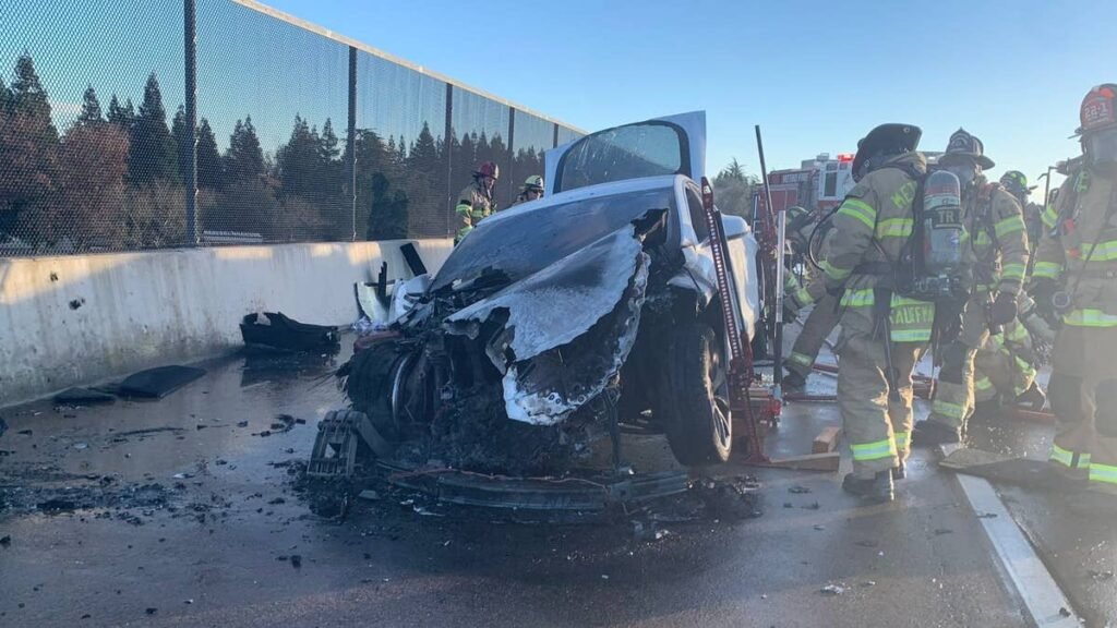 Firefighter Explains Why EV Battery Fires Can Reignite After They Look Extinguished