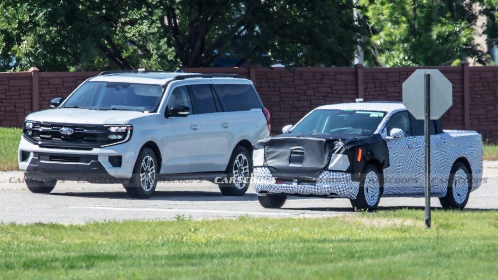 Ford’s New $30K EV Truck Barely Clears An Expedition’s Shoulder