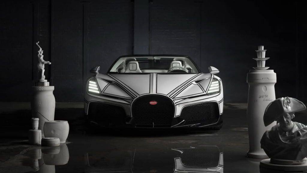 Bugatti Built A One-Off W16 Mistral With Real Porcelain Pieces