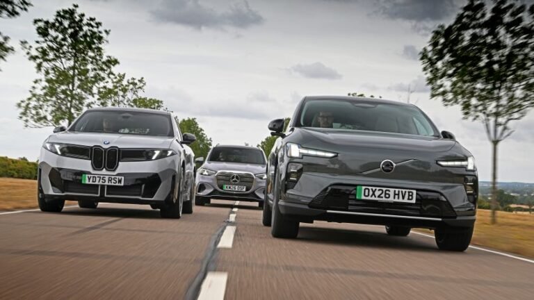 BMW iX3 vs Mercedes GLC vs Volvo EX60: fight for EV SUV supremacy