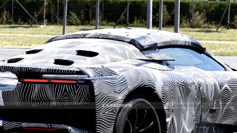 Ferrari F80 Convertible Spied Wearing A Cap To Hide Its Roof