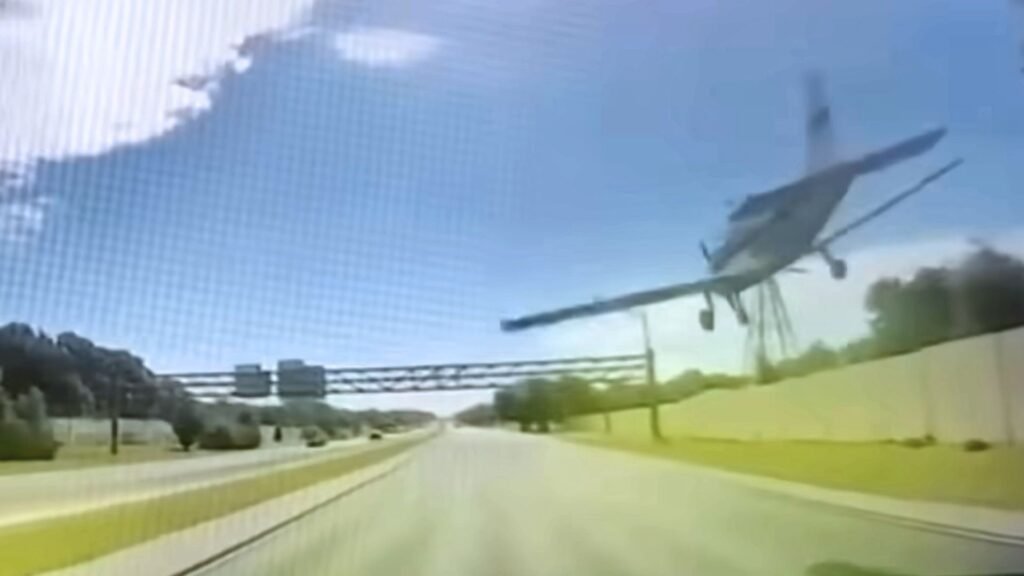 Pilot's Incredible Emergency Landing On Highway Looks Like A Stunt Straight From Hollywood