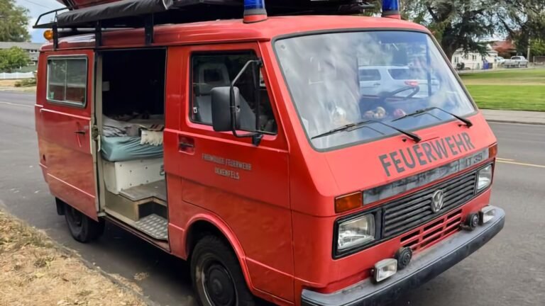 At $12,000, Is This 1989 VW LT35 Feuerwehr Camper Van A Hot Ticket?
