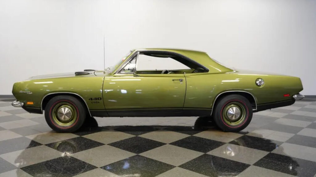6,900-Mile 1969 Plymouth Barracuda Is A Green-On-Green Torque Monster With A Factory 440