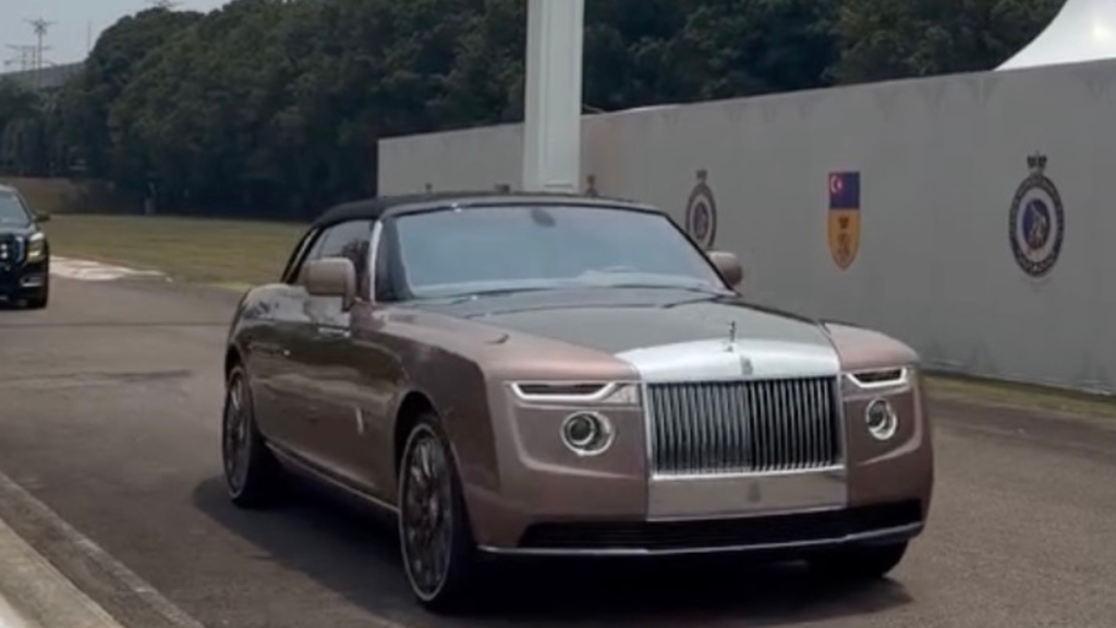 One of Only Three $28 Million Rolls‑Royce Boat Tails Appears With Malaysia’s Crown Prince