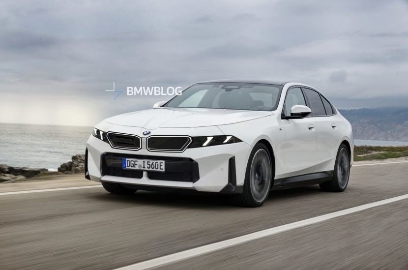 2028 BMW 5 Series Facelift Rendering Pairs Neue Klasse Lights With A Smaller, Illuminated Kidney Grille